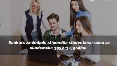 Konkurs za dodjelu stipendija nadarenim studentima/cama za akademsku 2023/2024. godinu