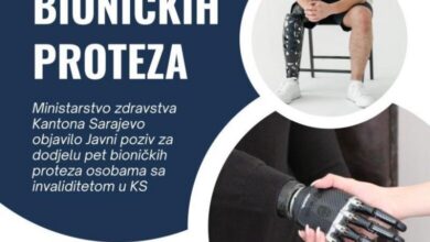Ministarstvo zdravstva KS objavilo javni poziv za dodjelu pet bioničkih proteza osobama s invaliditetom u KS