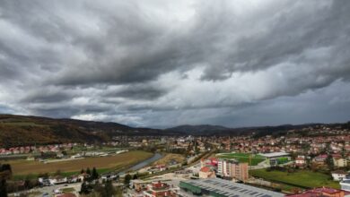 Žuto upozorenje za veći dio Bosne i Hercegovine zbog vjetra i kiše