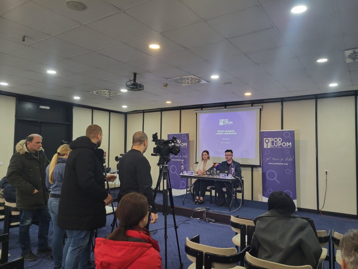 Koalicija „Pod lupom“ pokrenula je kampanju o pritiscima na birače u BiH koja će trajati do Lokalnih izbora 2024.