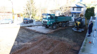 Počelo uređenje parking prostora u dvorištu SŠC Ilijaš “Nedžad Ibrišimović”