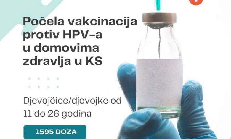 Počela vakcinacija protiv HPV-a u domovima zdravlja u Kantonu Sarajevo