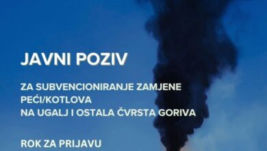 Objavljen Javni poziv za subvencioniranje zamjene peći/kotlova na ugalj i ostala čvrsta goriva u Kantonu Sarajevo