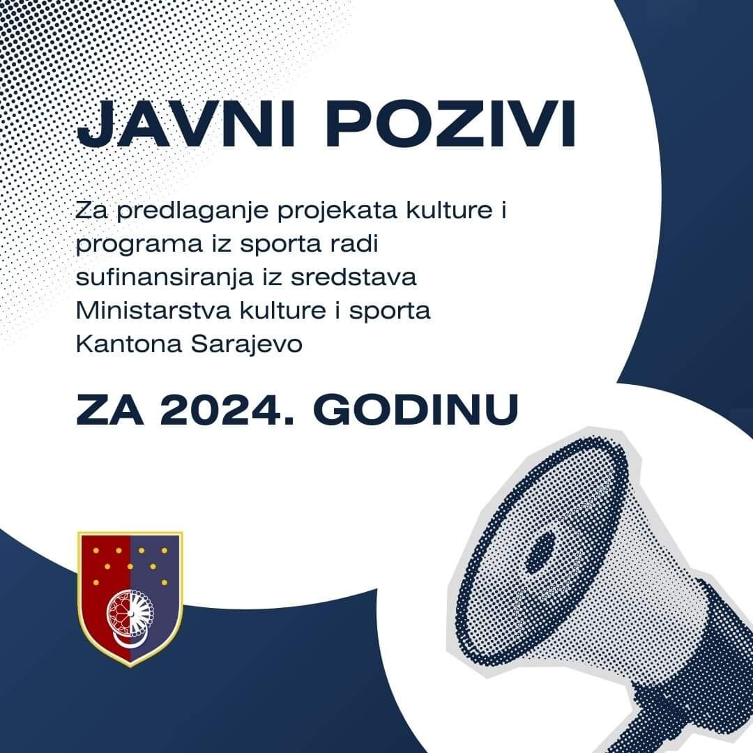 Ministarstvo kulture i sporta KS: Objavljeni javni pozivi za sufinansiranje projekata kulture i sporta za 2024. godinu