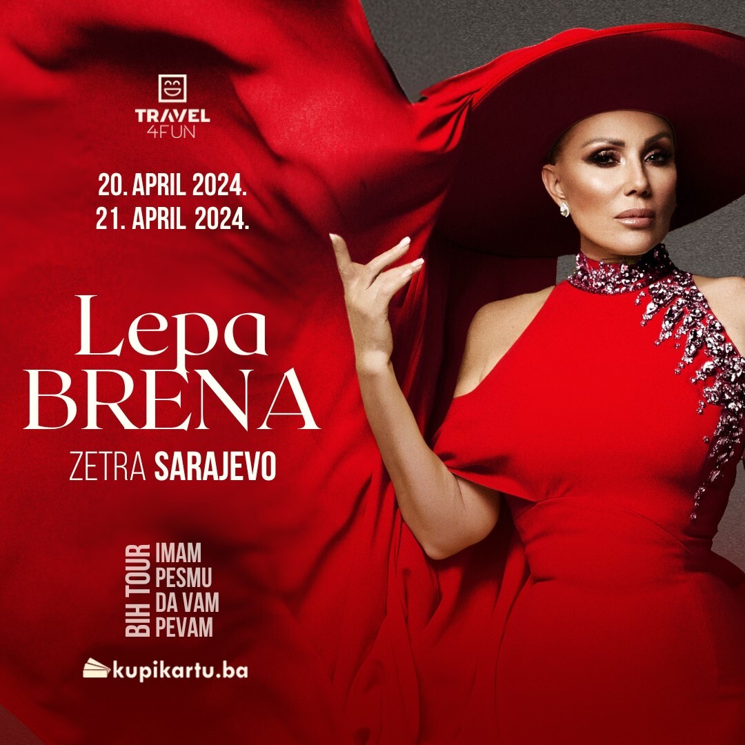 Iz Sarajeva kreće turneja Lepe Brene “Imam pesmu da vam pevam”