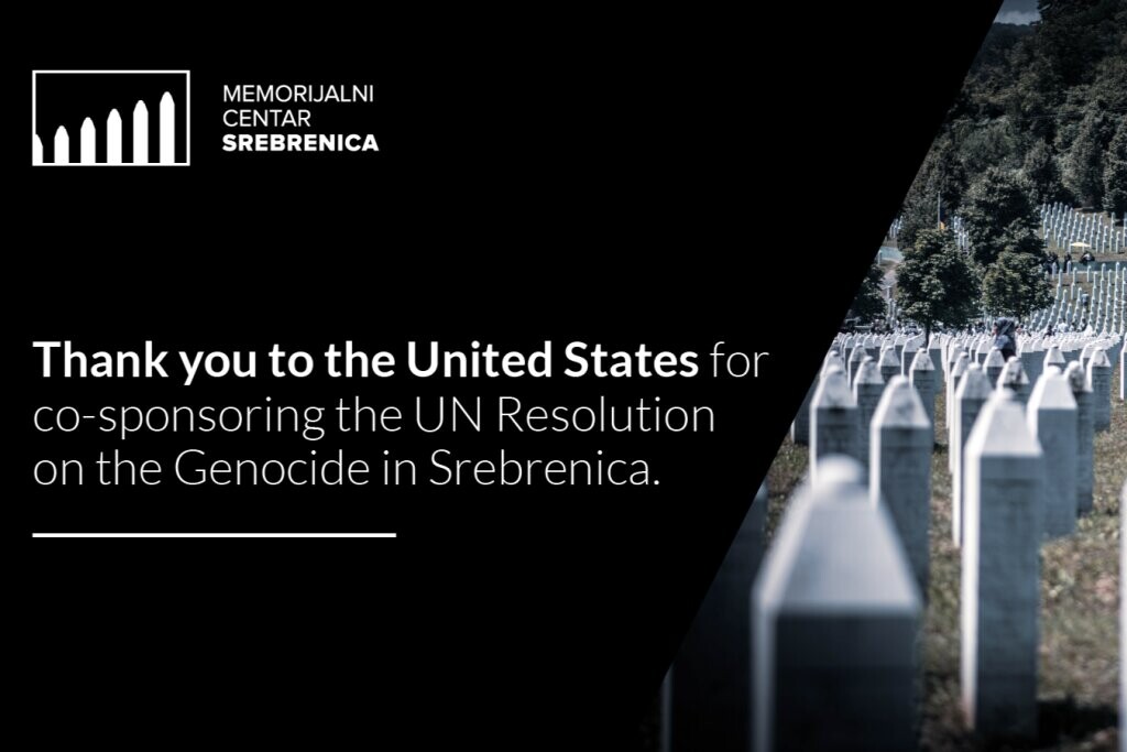 Sjedinjene Američke Države još jedan sponzor Rezolucije o Srebrenici