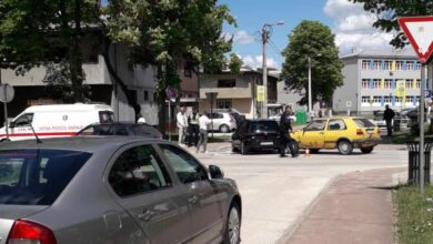 Udes u ulici Hašima Spahića, na raskrsnici kod policijske stanice u Ilijašu
