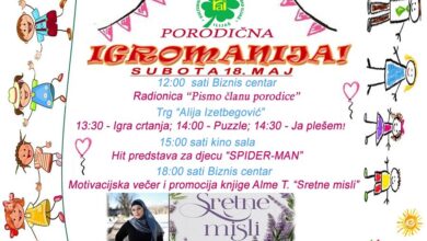 JU KSC i Radio Ilijaš organizuje u subotu zabavu „Porodična igromanija!“