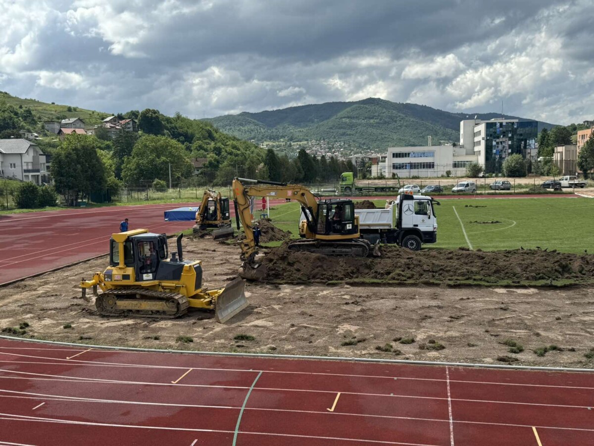 Počela rekonstrukcija stadiona u Vogošći