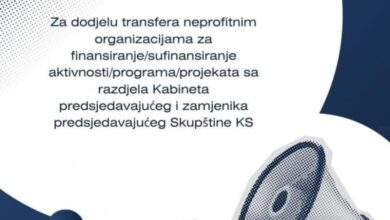 Objavljen Javni poziv za su/finansiranje programa i projekata od interesa za građane Kantona Sarajevo