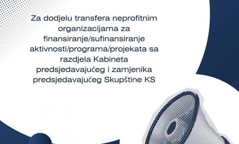 Objavljen Javni poziv za su/finansiranje programa i projekata od interesa za građane Kantona Sarajevo