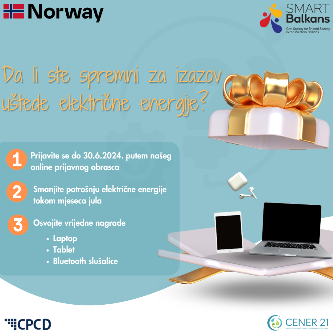 Zajedno za održivu budućnost: Pridružite se izazovu za smanjenje potrošnje električne energije u domaćinstvima!