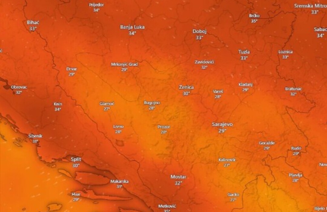 Od utorka počinje toplotni talas koji će potrajati desetak dana: Visoko UV zračenje uz saharski pijesak