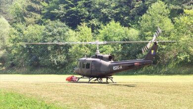 Oružane snage BiH uspješno ugasile požar kod Olova uz pomoć helikoptera