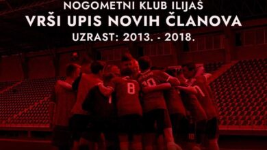 Nogometni klub Ilijaš vrši upis novih članov