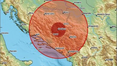 Snažan zemljotres pogodio BiH, epicentar u blizini Sarajeva