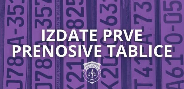 Počelo izdavanje prenosivih tablica za vozila u Kantonu Sarajevo