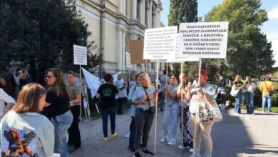 Protest građana zbog izmjena Zakona o zaštiti životinja