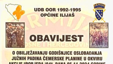 U utorak obilježavanje godišnjice oslobađanja južnih padina Čemerske planine u okviru akcije “Pobjeda 94”