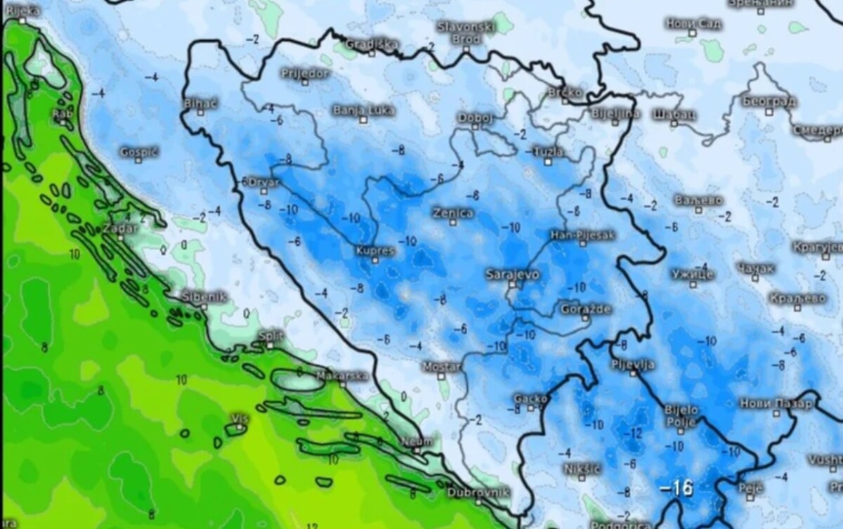 Jutros niske temperature “okovale” BiH