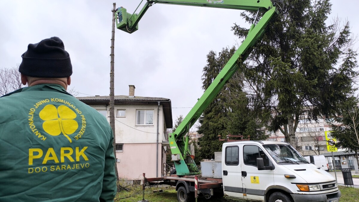 Radnici Parka na terenu u Ilijašu: Podrezivanje bolesnih stabala