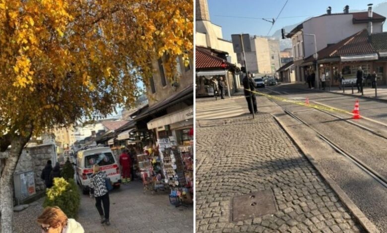 Pucnjava na Baščaršiji: Jedna osoba ranjena