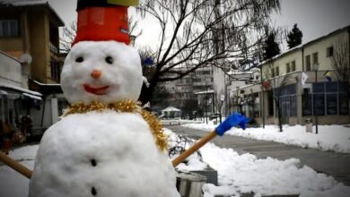 U kasnim večernjim satima kiša u većem dijelu zemlje, na planinama snijeg