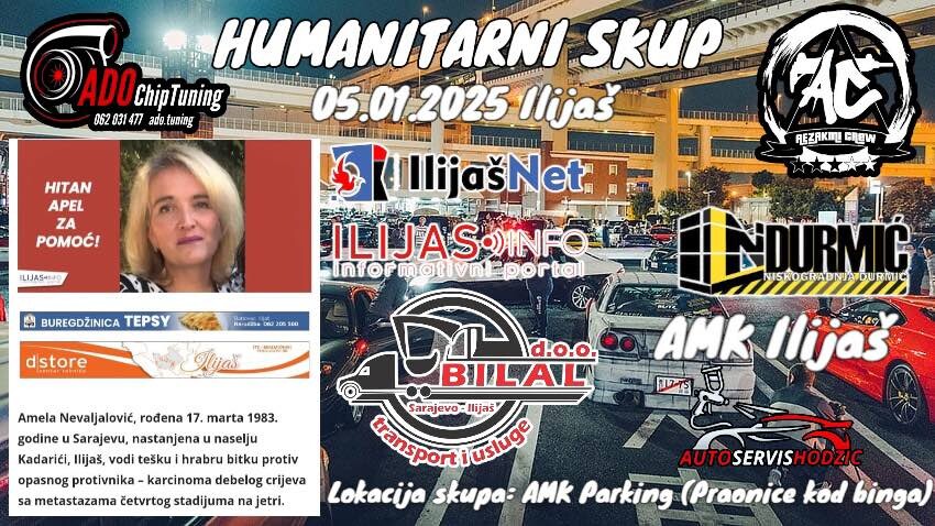 U Ilijašu sutra humanitarni skup za Amelu Nevaljalović