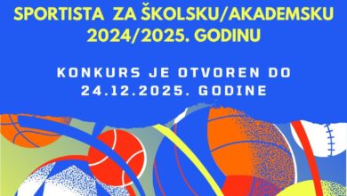 Konkurs za stipendiranje učenika i studenata sportista za školsku/akademsku 2024/2025. godinu