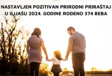 Nastavljen pozitivan prirodni priraštaj, u Ilijašu 2024. godine rođeno 374 beba