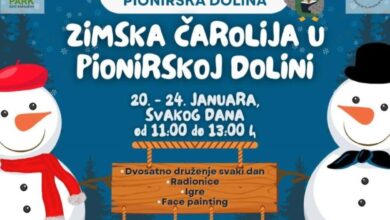 Zimska čarolija u Pionirskoj dolini od 20. do 24. januara