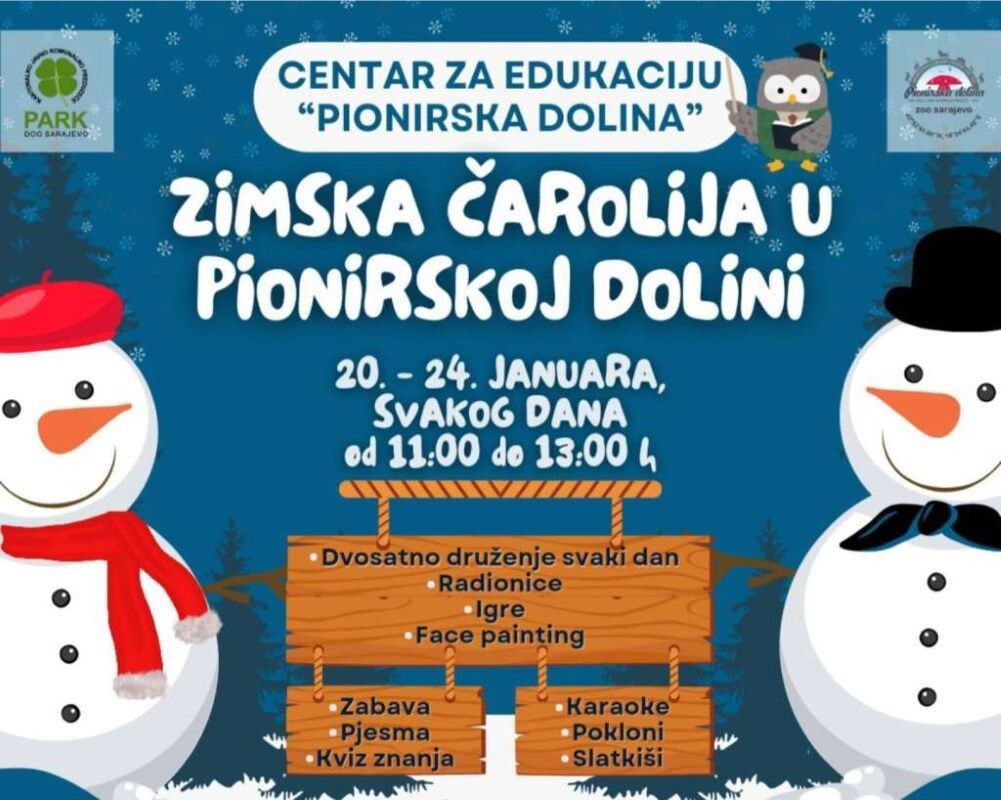 Zimska čarolija u Pionirskoj dolini od 20. do 24. januara