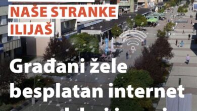 Na inicijativu Naše stranke Ilijaš bi mogao dobiti besplatan internet u gradskoj jezgri