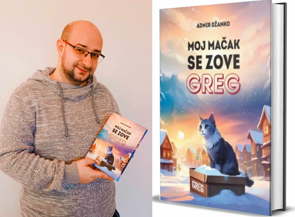 „Moj mačak se zove Greg“: novi roman Admira Džanke koji osvaja srca čitalaca