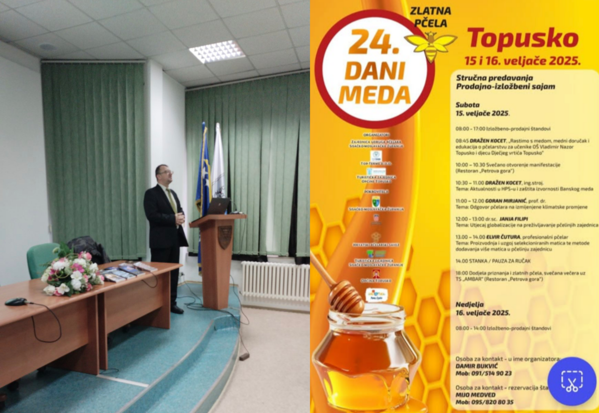 Predavanje za pčelare u Topuskom, Hrvatska