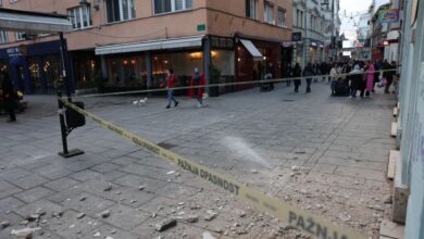 Ponovno se obrušila fasada u centru Sarajeva