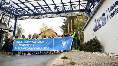 U ponedjeljak polusatni štrajk radnika KCUS-a, za vrijeme pauze će izaći ispred zgrade DIP-a