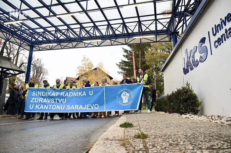 U ponedjeljak polusatni štrajk radnika KCUS-a, za vrijeme pauze će izaći ispred zgrade DIP-a