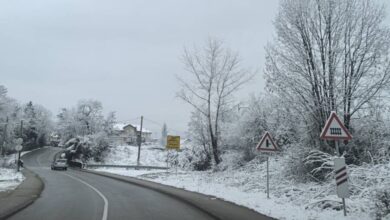 Snijeg i led na pojedinim putnim pravcima