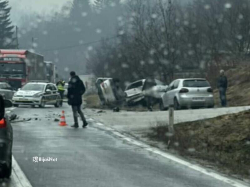 Saobraćajna nesreća u mjestu Gora kod Semizovca, obustavljen saobraćaj