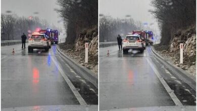 Na putu kod Igmana planuo autobus, saobraćaj blokiran u oba smjera