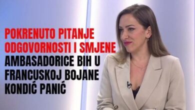 POKRENUTO PITANJE ODGOVORNOSTI I SMJENE AMBASADORICE BIH U FRANCUSKOJ BOJANE KONDIĆ PANIĆ