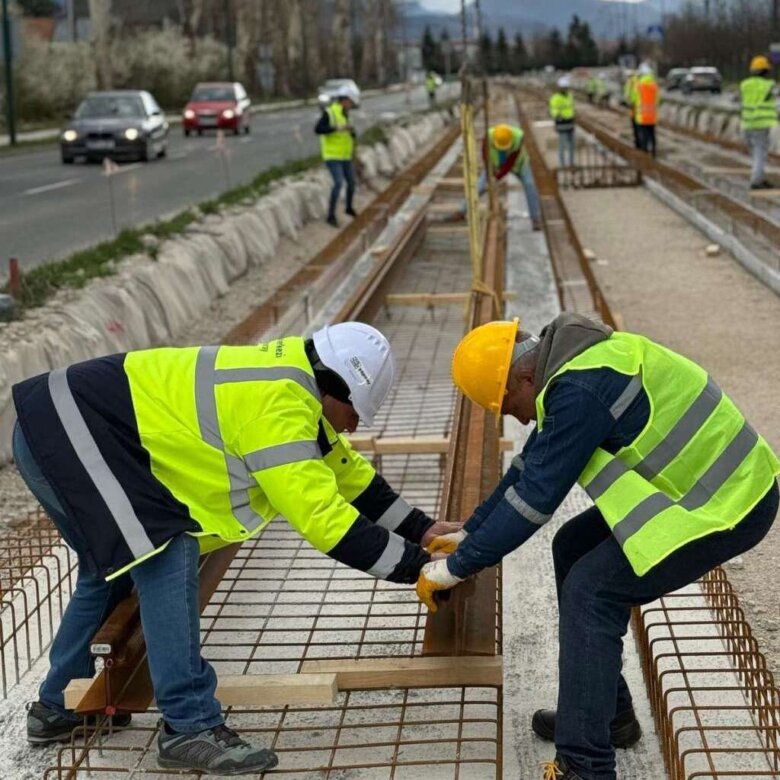 Prve šine stigle na tramvajsku prugu Ilidža – Hrasnica
