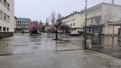 Vrijeme danas pretežno oblačno s kišom i pljuskovima