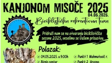 Sutra biciklistička avantura kroz kanjon Misoče: Otvaranje biciklističke sezone 2025.