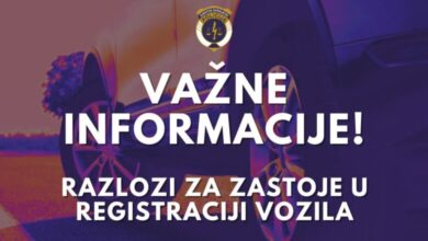 MUP Kantona Sarajevo obavještava građane o razlozima zastoja na referatu registracije vozila u Novom Gradu