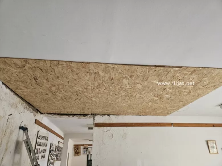 Civilna zaštita Općine Ilijaš privremeno sanirala urušeni plafon u prostorijama Udruženja Zlatne ruke