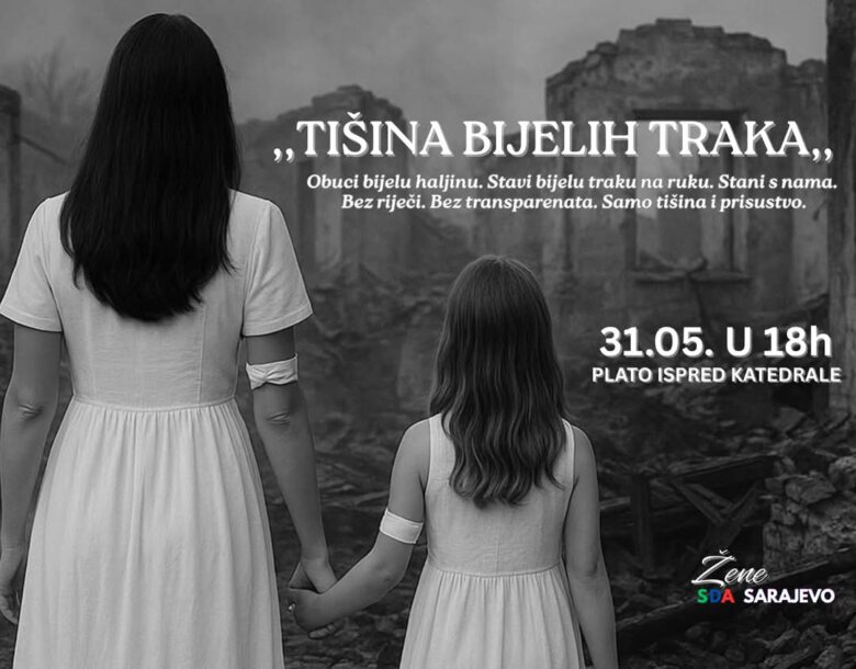 ŠETNJA ZA ONE KOJE NISU PREŽIVJELE: Žene SDA Sarajevo obilježavaju Dan bijelih traka