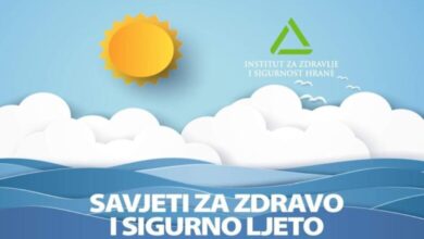 INZ: Preporuke za zdravo i sigurno ljeto
