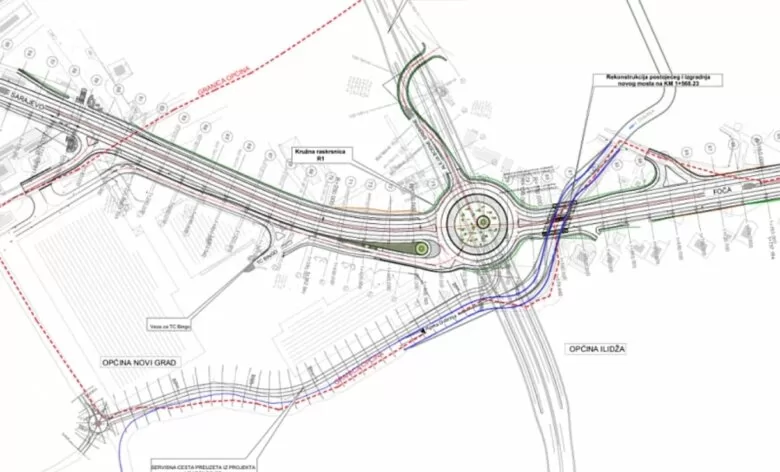 Raspisan tender za gradnju kružnog toka kod Aerodroma Sarajevo i dijela ceste do Stupske petlje